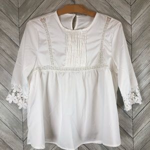 NWT OC Order Plus White Blouse Size Medium